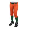 White Orange and Green Softball Uniform Set Sleeveless V Neck Jersey and Knee Length Pants Manufacturers, Suppliers in Sialkot