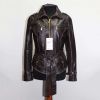 Womens Genuine Leather Jacket With Stand Collar And Belt Manufacturers, Suppliers in Sialkot