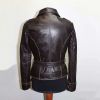 Womens Genuine Leather Jacket With Stand Collar And Belt Manufacturers, Suppliers in Sialkot